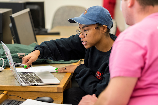 Students at work