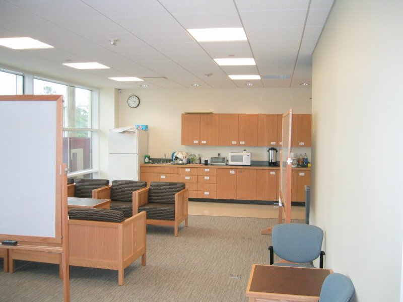 Lounge and kitchen area