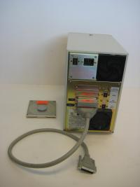 JVC Recordable CD System:  Rear with cable and terminator installed