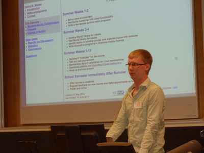 Erik Opavsky at SIGCSE 2012